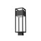 Z-Lite Barwick 1 Light Outdoor Post Mount Fixture, Black & Etched 585PHMS-BK-LED - alternate 3